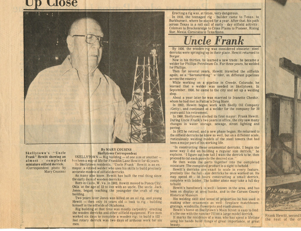 frank hewitt article