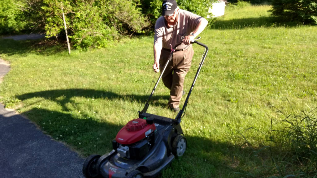 starting mower